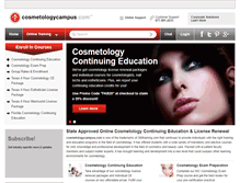 Tablet Screenshot of cosmetologycampus.com